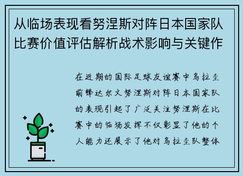 从临场表现看努涅斯对阵日本国家队比赛价值评估解析战术影响与关键作用